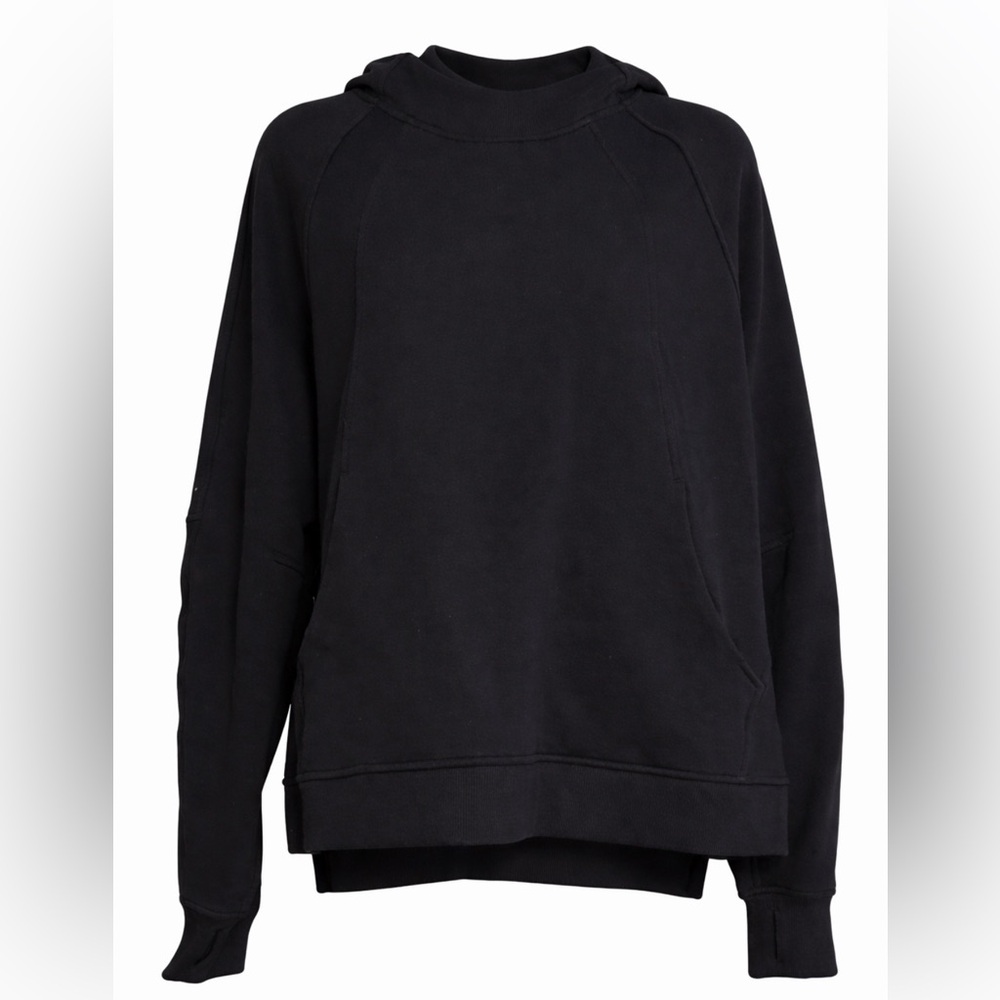 Lululemon Women’s M/L Scuba Oversized Side-Slit Black Hoodie